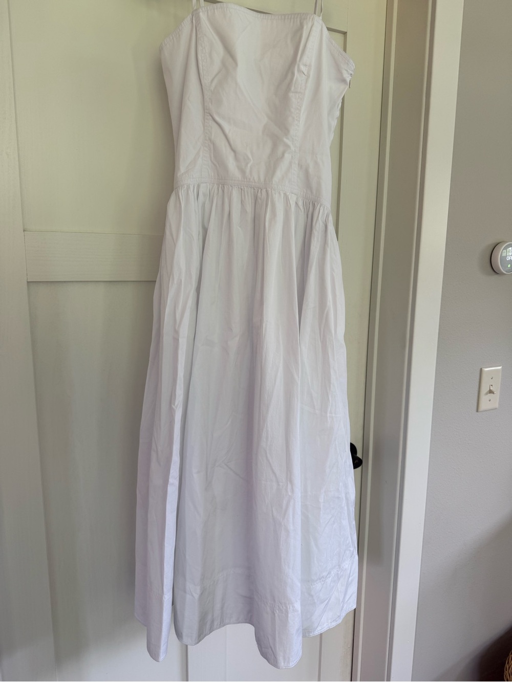 Madewell White Poplin Spaghetti-Strap Maxi Dress - Picture 6 of 6